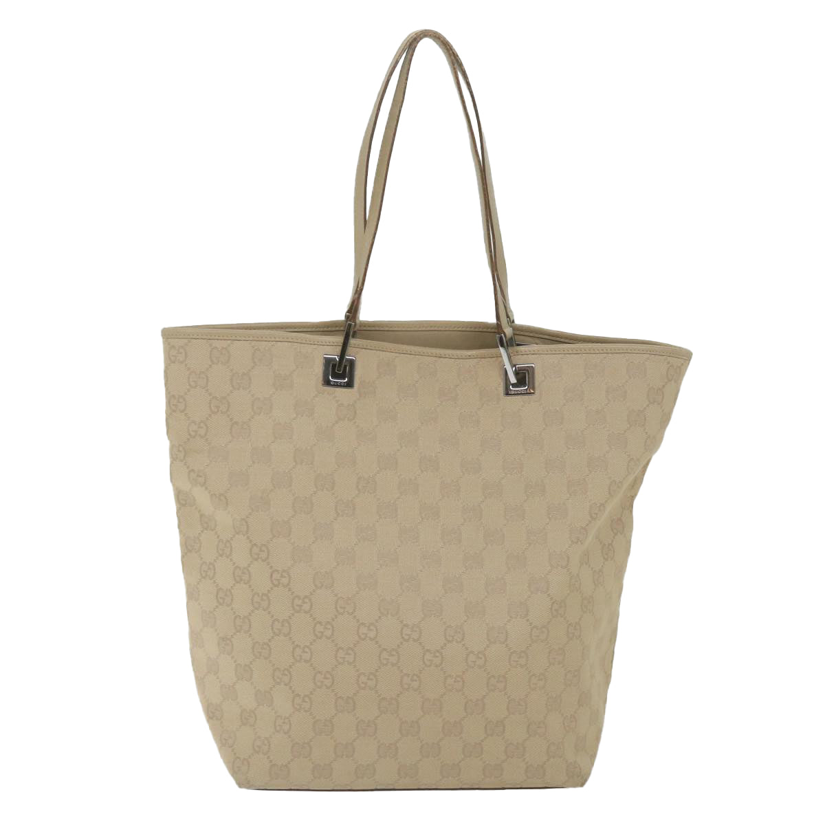GUCCI GG Canvas Tote Bag Beige 31243 59464