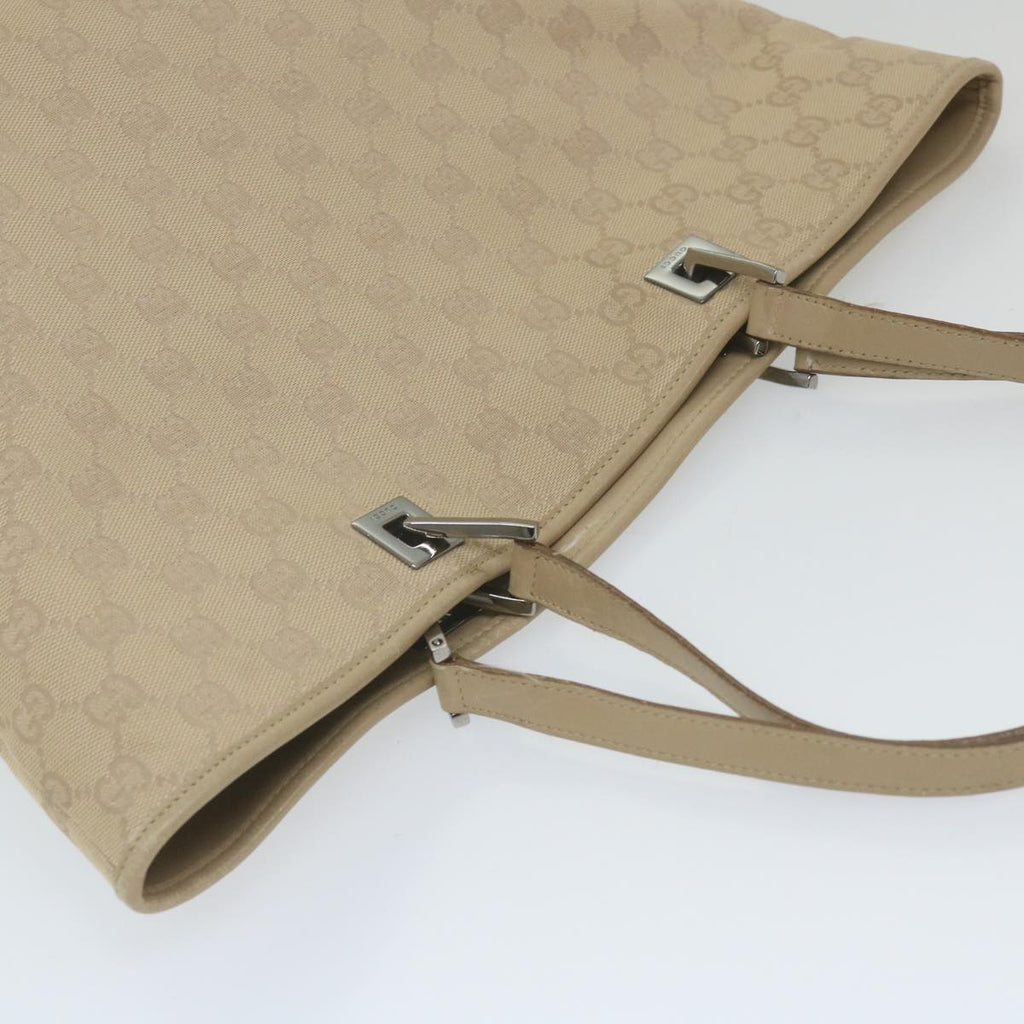 GUCCI GG Canvas Tote Bag Beige 31243 59464