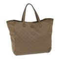 GUCCI GG Canvas Tote Bag Brown 282439 59465