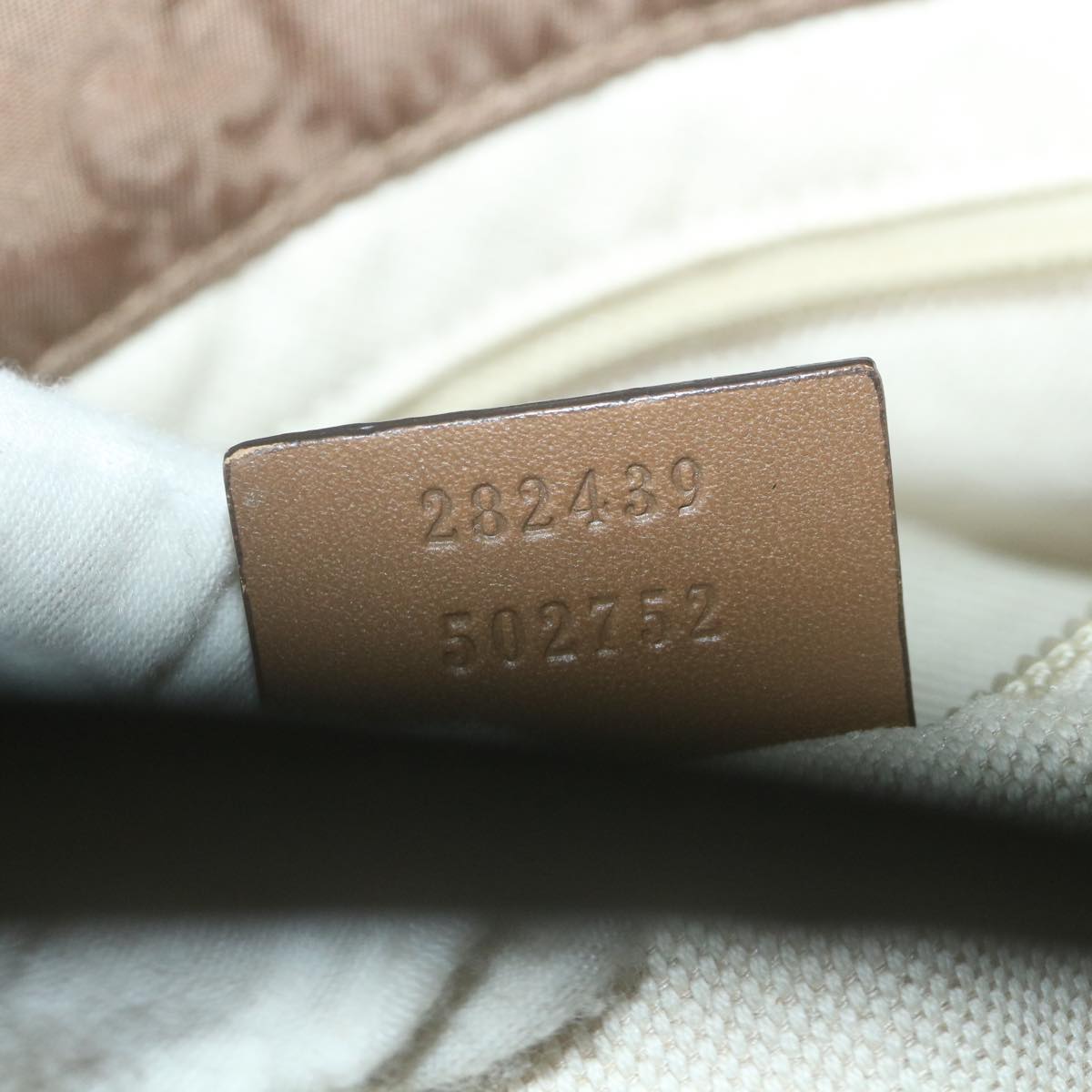 GUCCI GG Canvas Tote Bag Brown 282439 59465