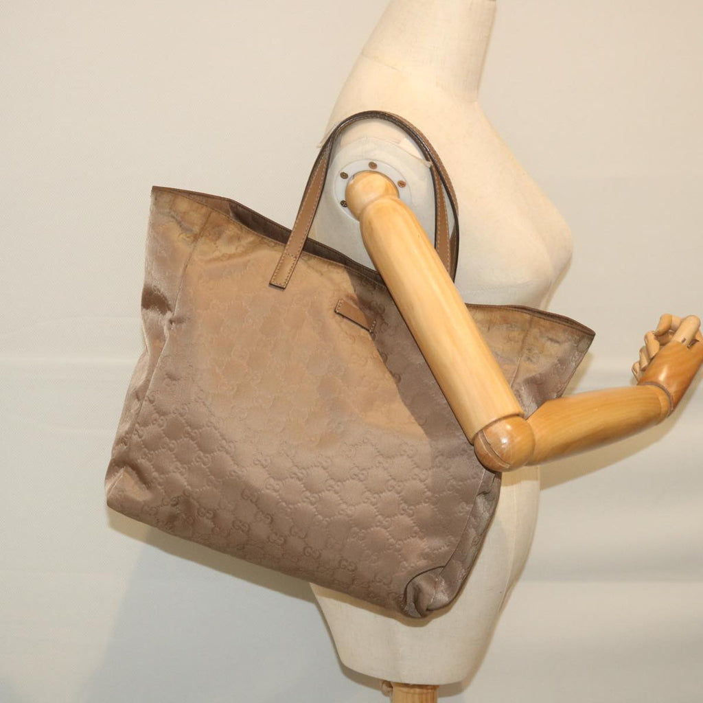 GUCCI GG Canvas Tote Bag Brown 282439 59465
