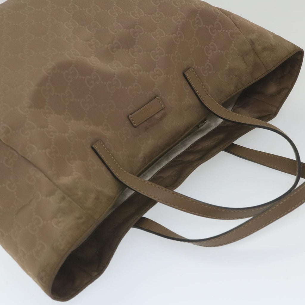 GUCCI GG Canvas Tote Bag Brown 282439 59465