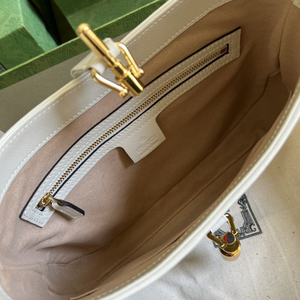 gg Jackie 1961 Small Shoulder Bag Beige And Ebony gg Supreme Canvas For Women 11in/28cm 636706 HUHHG 9794