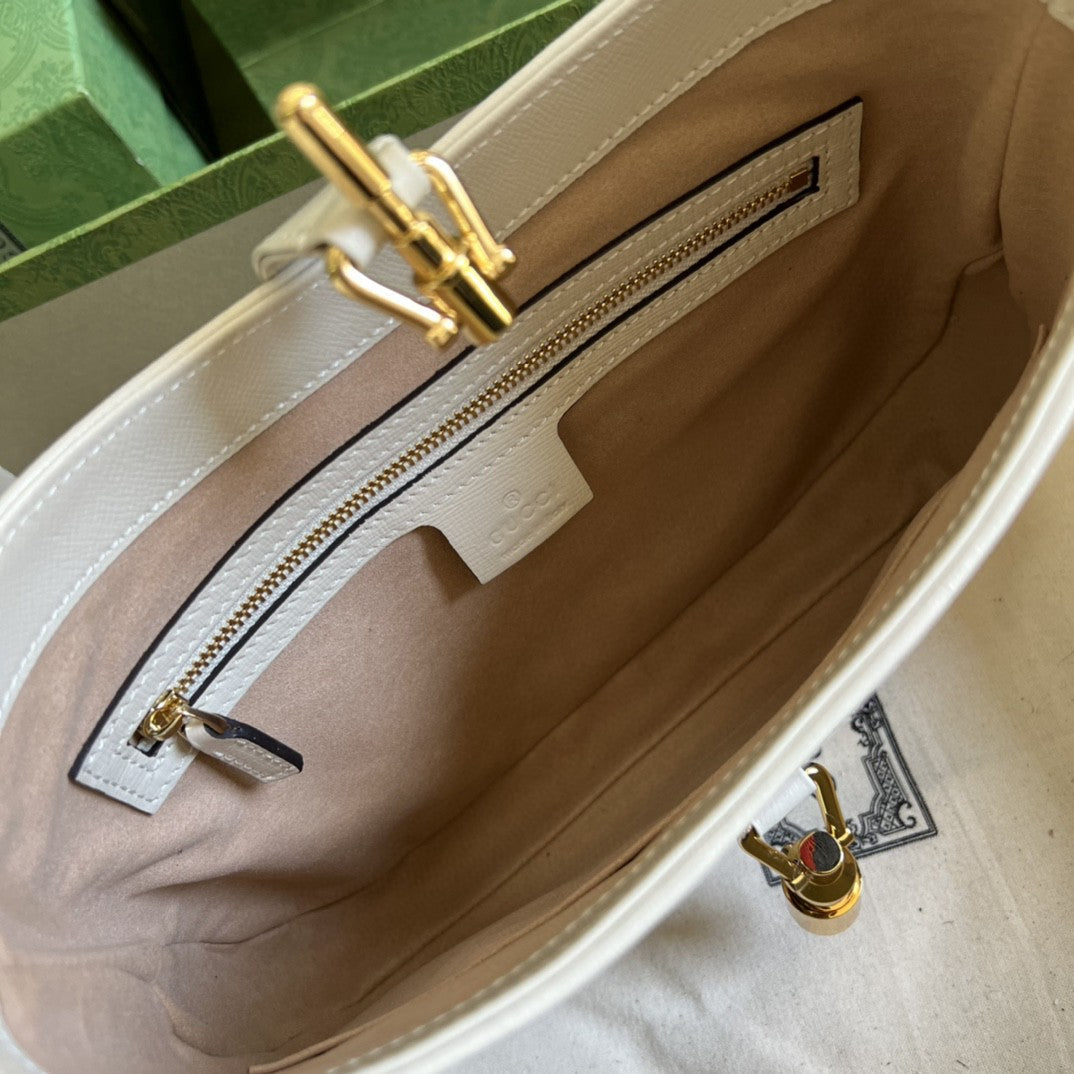 Glami Jackie 1961 Small Shoulder Bag Beige And Ebony Glami Supreme Canvas For Women 11in/28cm 636706 HUHHG 9794