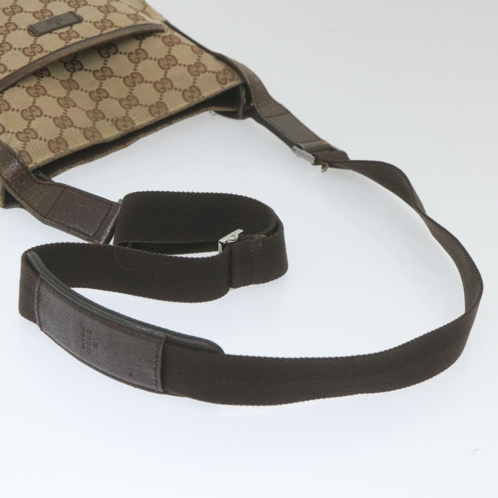 GUCCI GG Canvas Shoulder Bag Beige 122793 59478