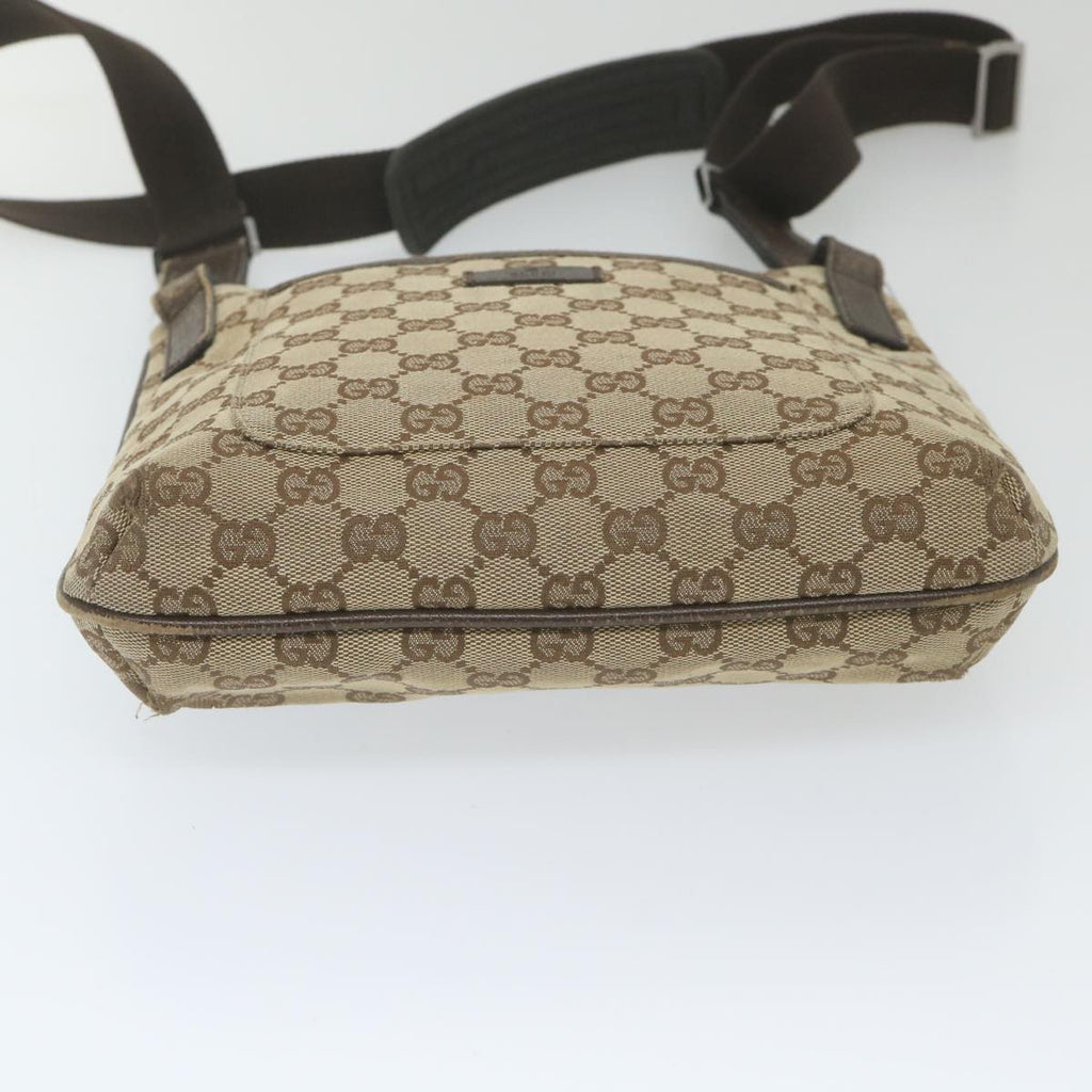 GUCCI GG Canvas Shoulder Bag Beige 122793 59478