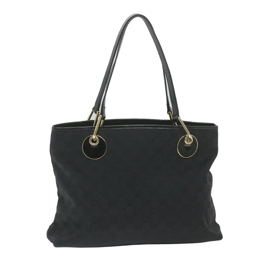 GUCCI GG Canvas Tote Bag Black 120837 59482