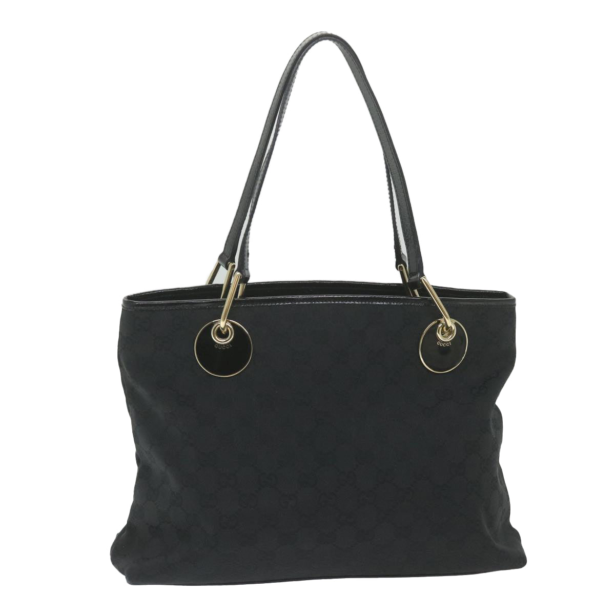 GUCCI GG Canvas Tote Bag Black 120837 59482