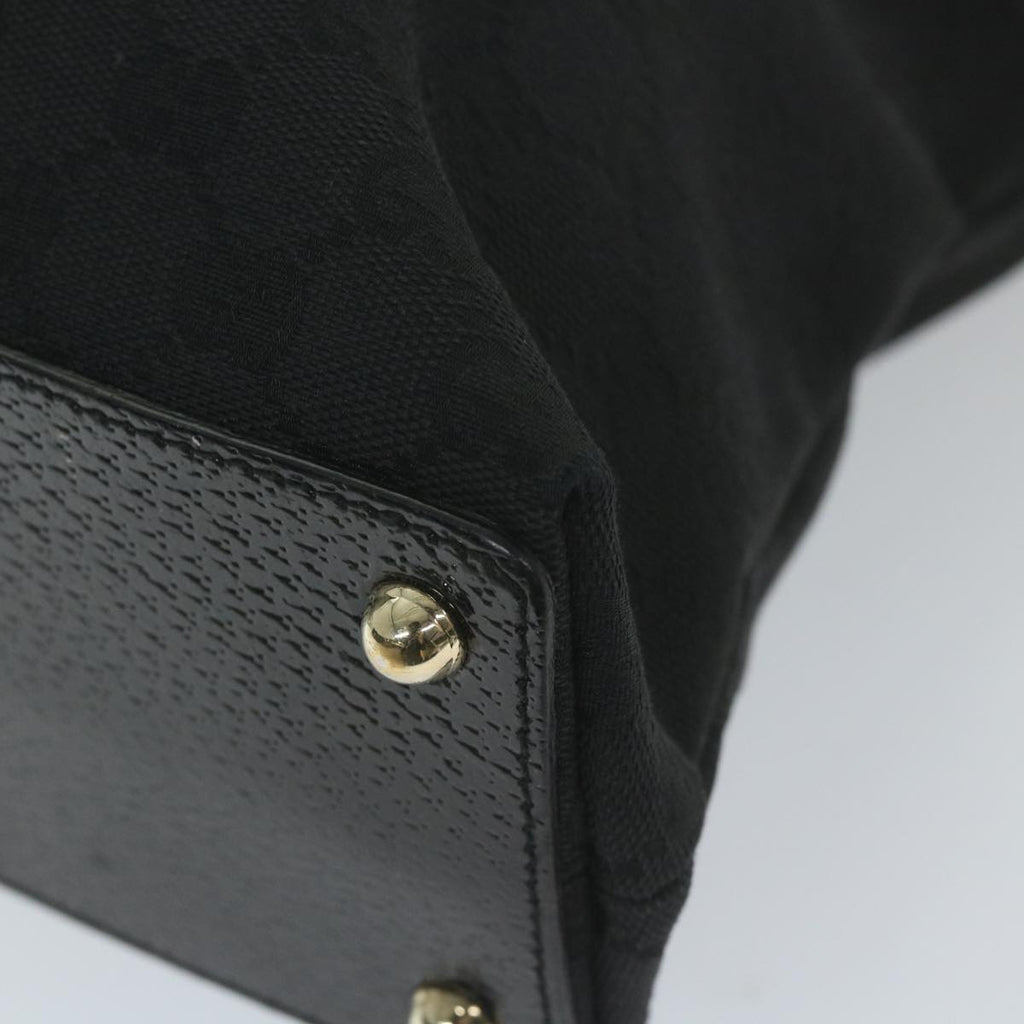 GUCCI GG Canvas Tote Bag Black 120837 59482
