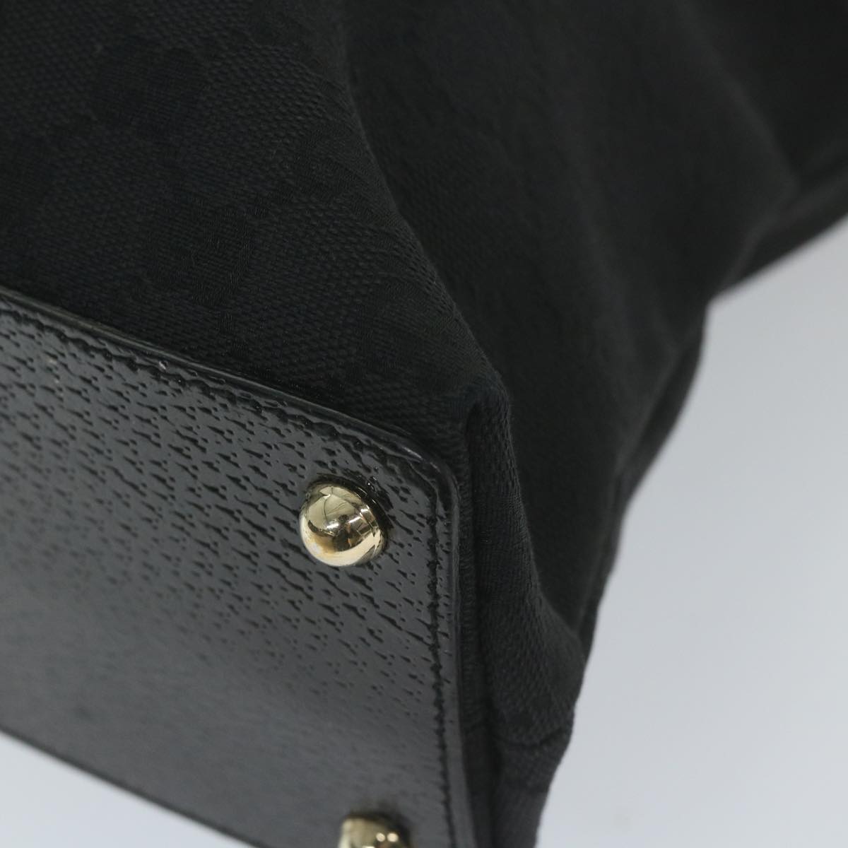 GUCCI GG Canvas Tote Bag Black 120837 59482