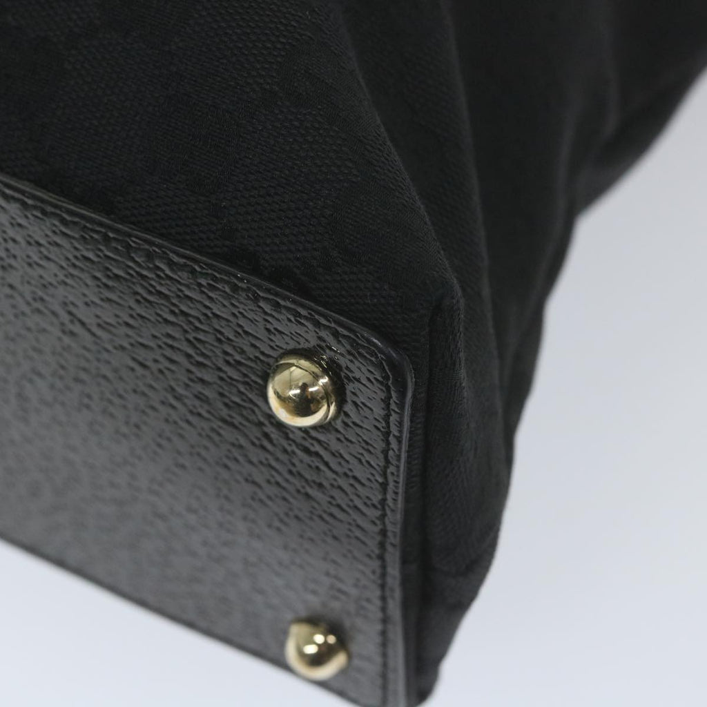 GUCCI GG Canvas Tote Bag Black 120837 59482