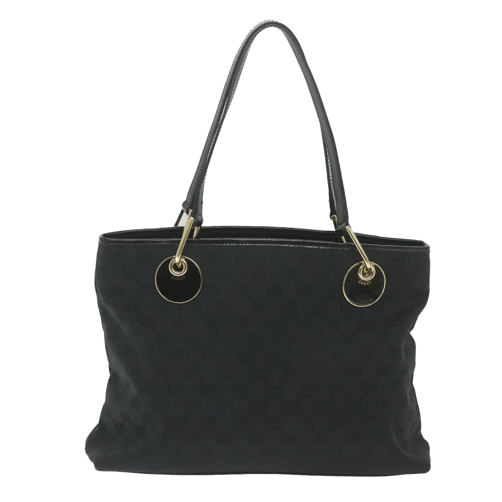 GUCCI GG Canvas Tote Bag Black 120837 59482