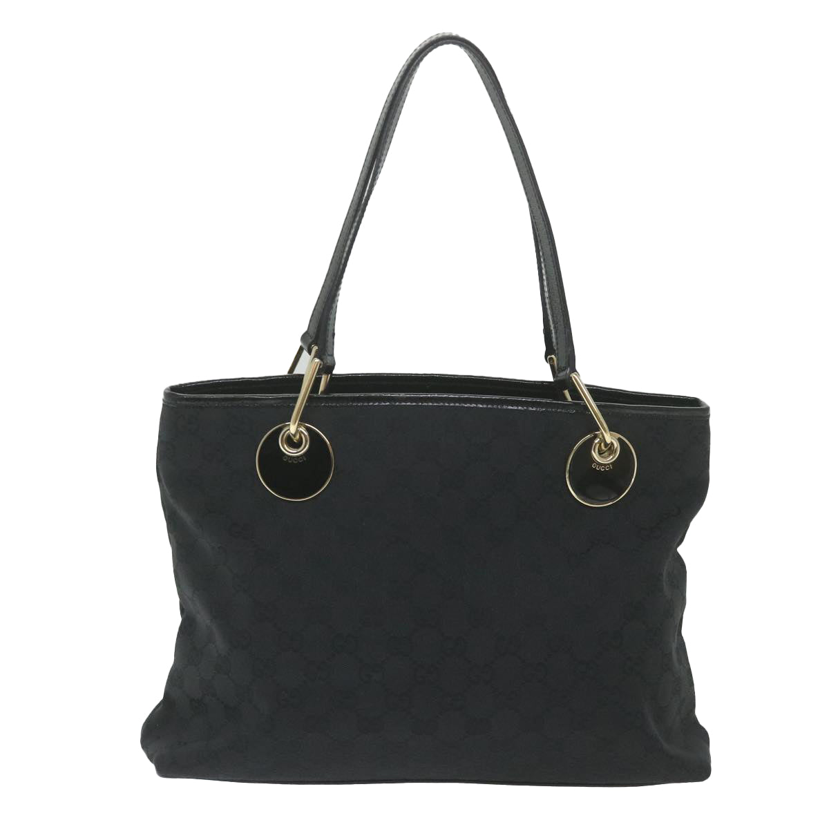 GUCCI GG Canvas Tote Bag Black 120837 59482