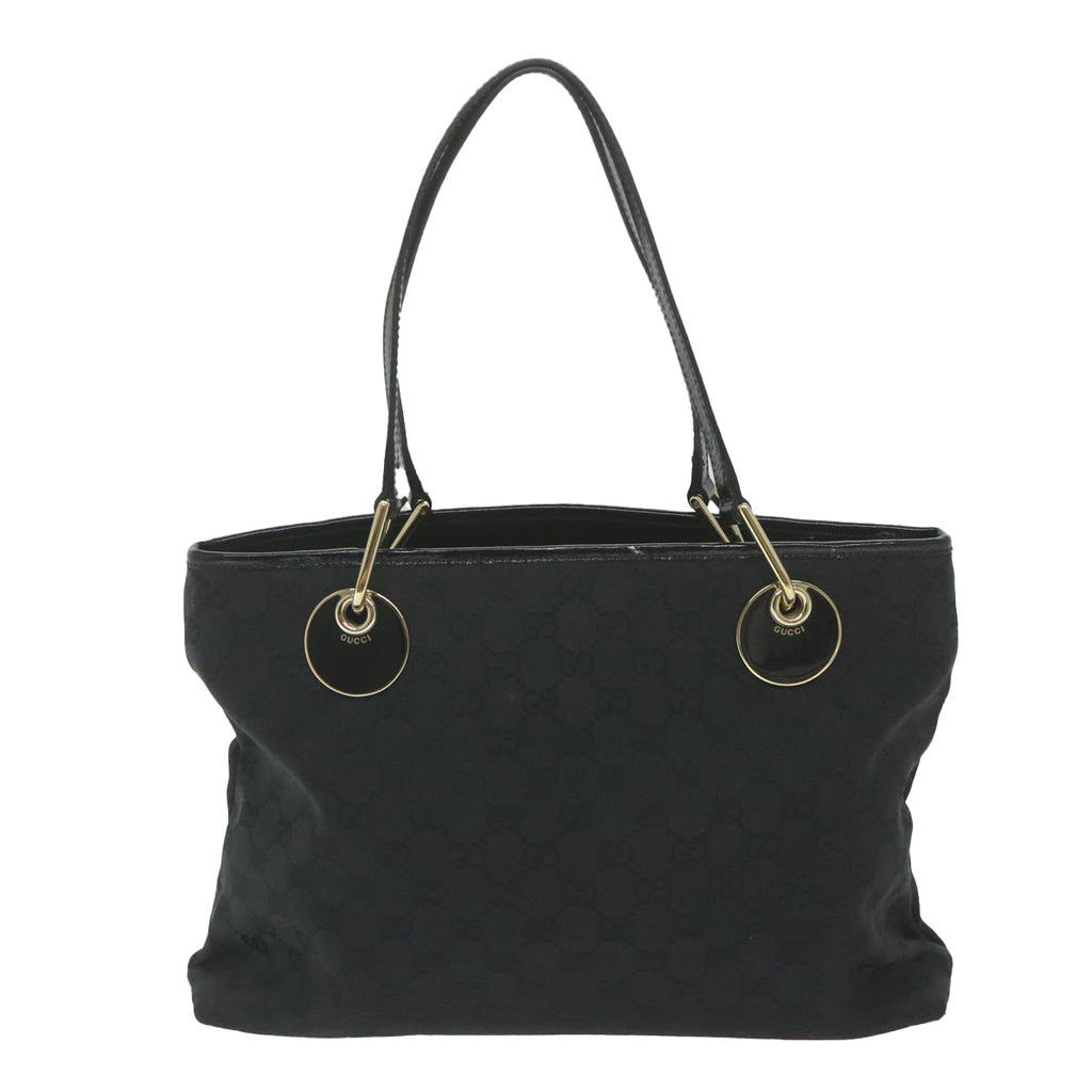 GUCCI GG Canvas Tote Bag Black 120837 59482