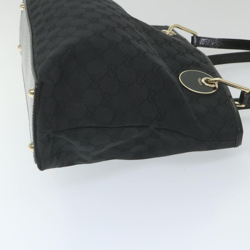 GUCCI GG Canvas Tote Bag Black 120837 59482
