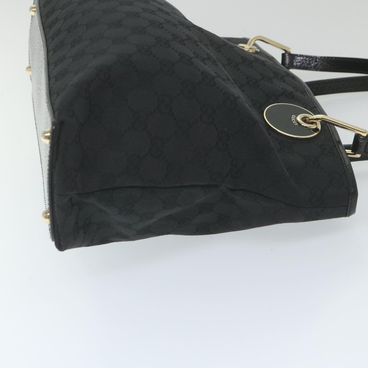 GUCCI GG Canvas Tote Bag Black 120837 59482