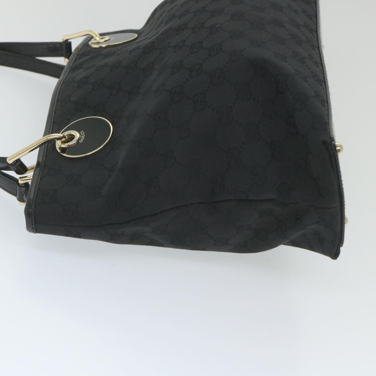 GUCCI GG Canvas Tote Bag Black 120837 59482