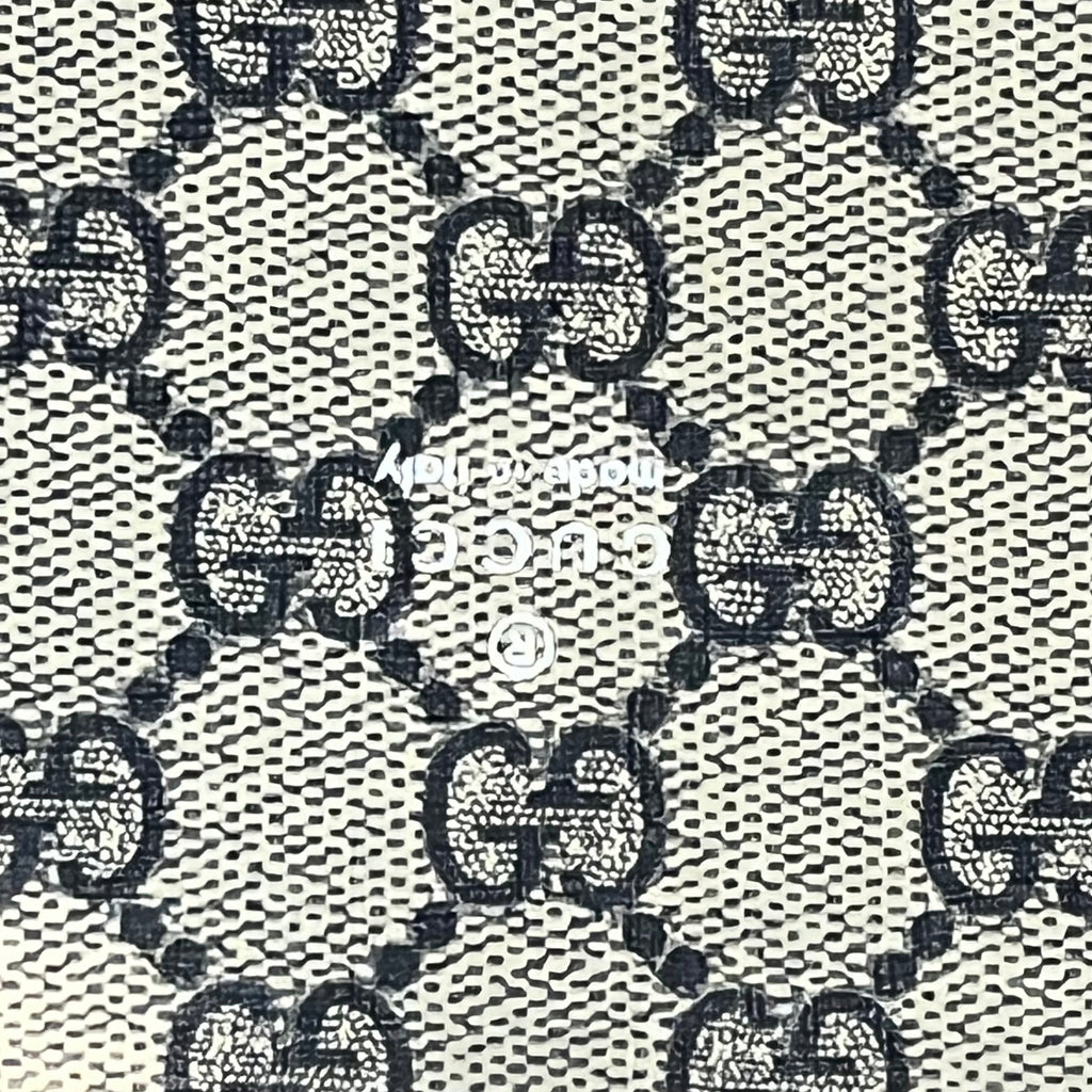 GUCCI Printed Logo Canvas Shopper Tote