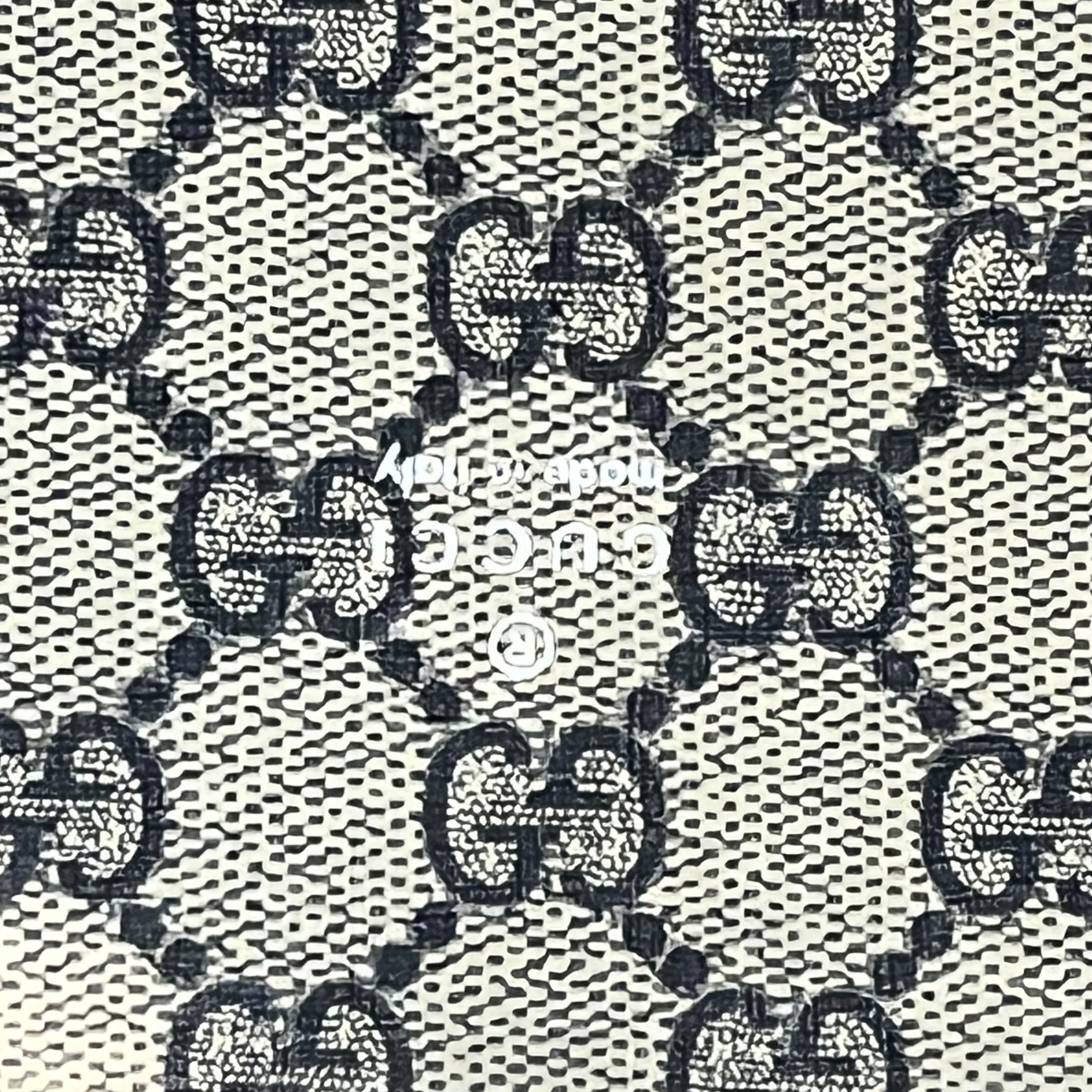 GUCCI Printed Logo Canvas Shopper Tote
