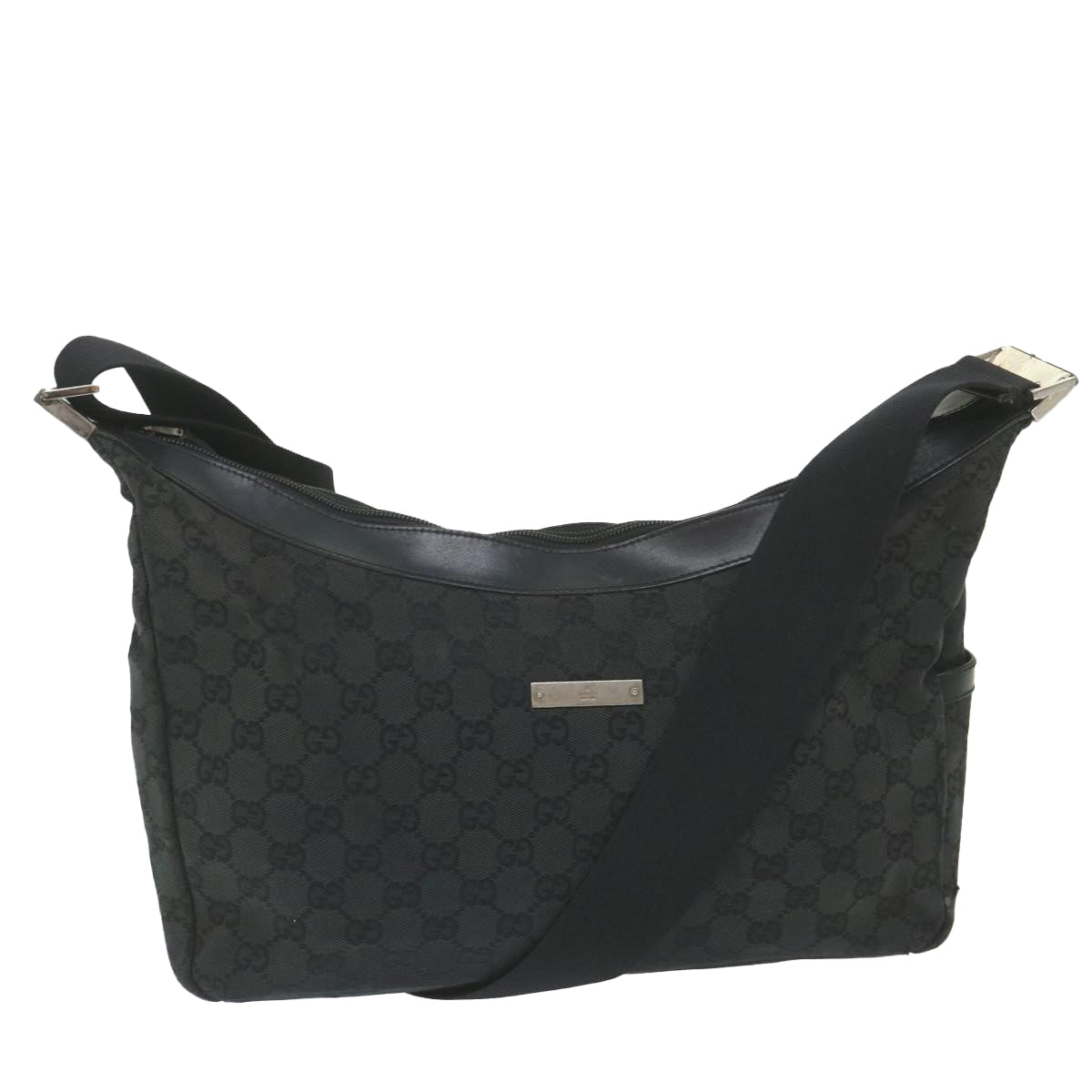 GUCCI GG Canvas Shoulder Bag Black 019 0432 002058 59550