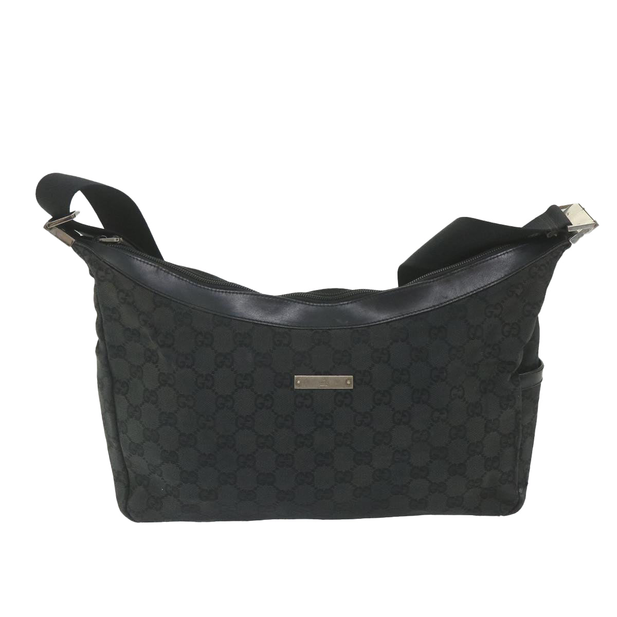GUCCI GG Canvas Shoulder Bag Black 019 0432 002058 59550