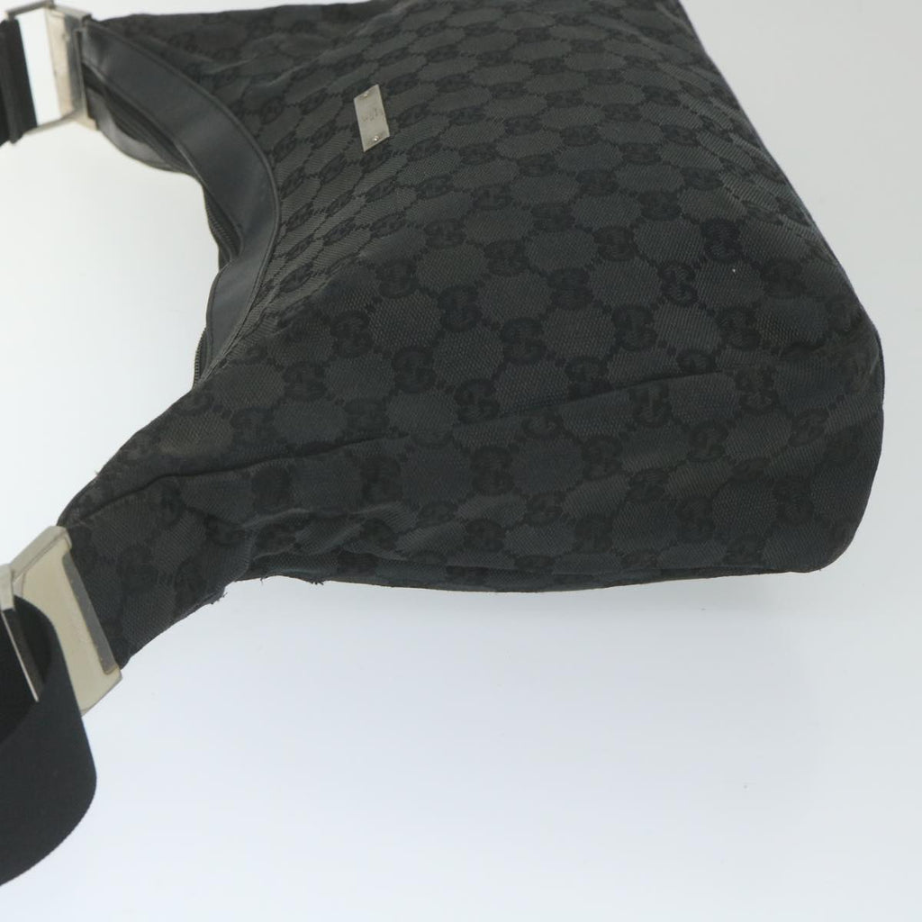 GUCCI GG Canvas Shoulder Bag Black 019 0432 002058 59550