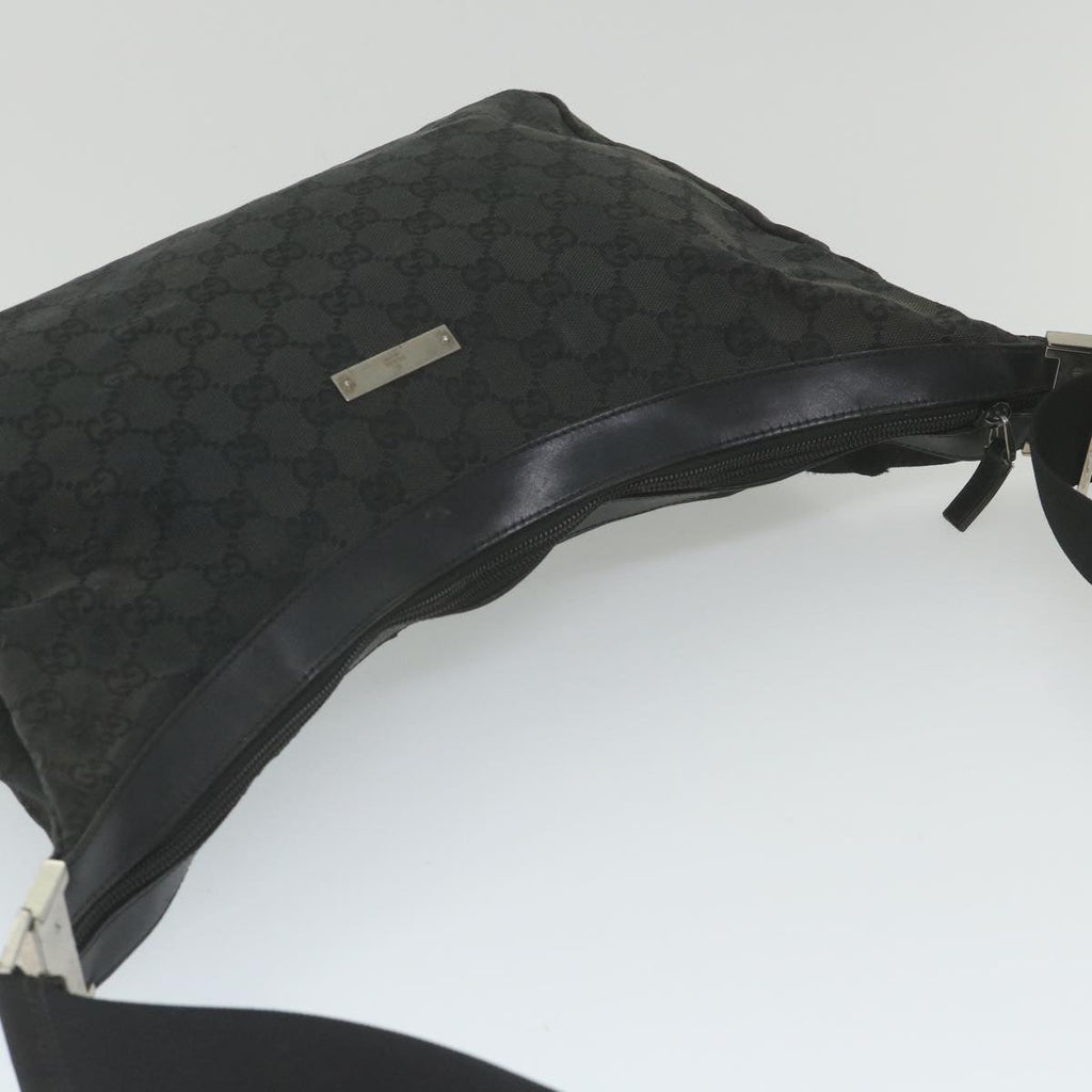 GUCCI GG Canvas Shoulder Bag Black 019 0432 002058 59550