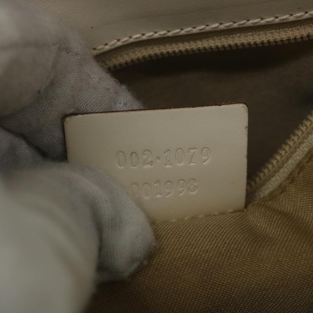 GUCCI GG Canvas Hand Bag Cream 002 1079 001998 59559