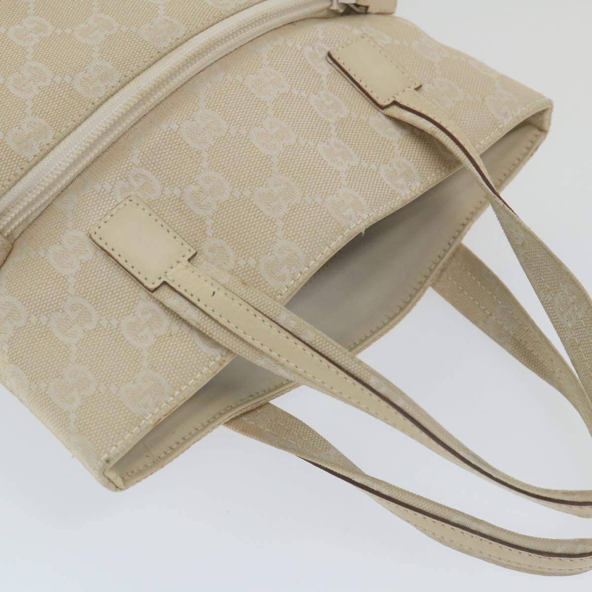 GUCCI GG Canvas Hand Bag Cream 002 1079 001998 59559
