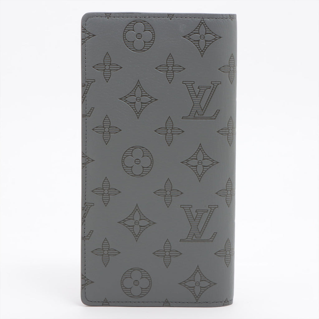 Louis Vuitton Monogram Shadow Portefolio Brother M81335 Gr Long   Wallet
