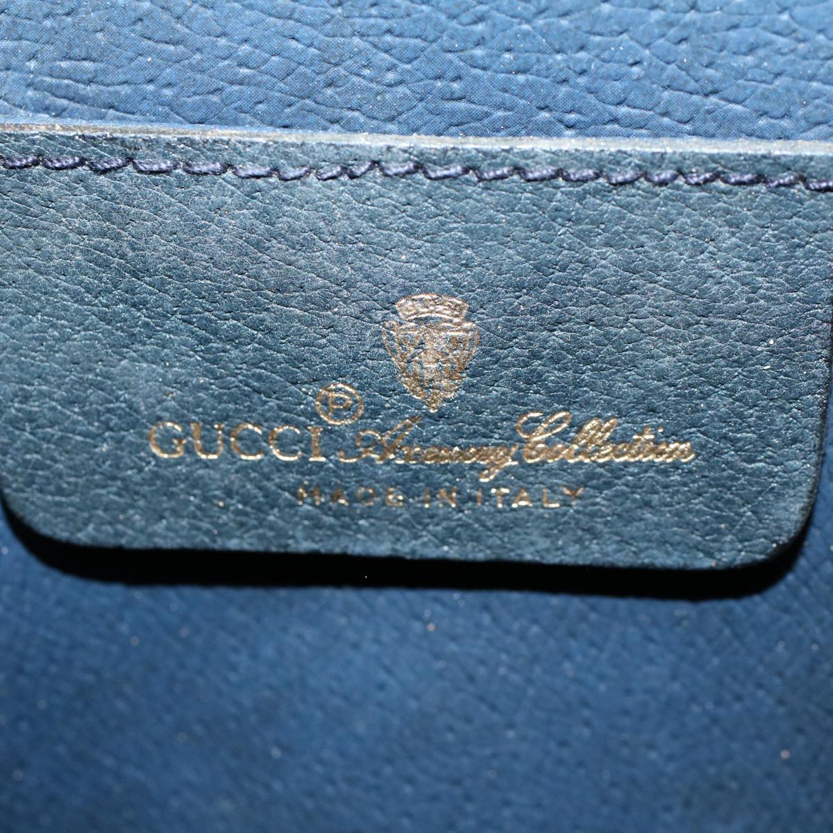 GUCCI GG Supreme Sherry Line Clutch Bag Red Navy Gray 156 01 033 59620