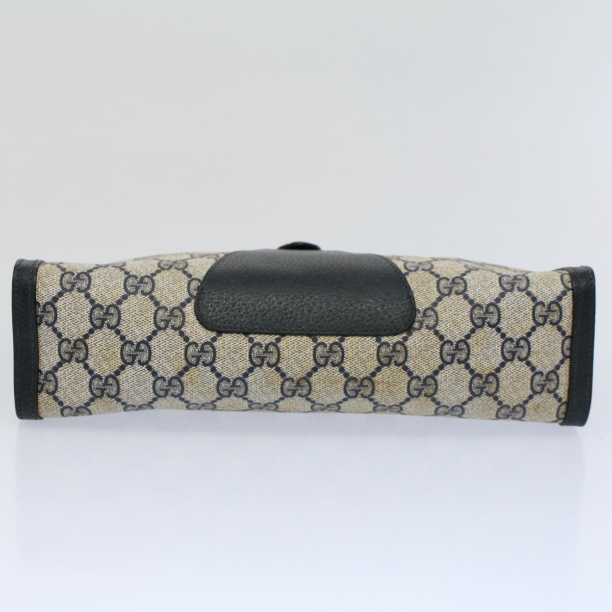 GUCCI GG Supreme Sherry Line Clutch Bag Red Navy Gray 156 01 033 59620