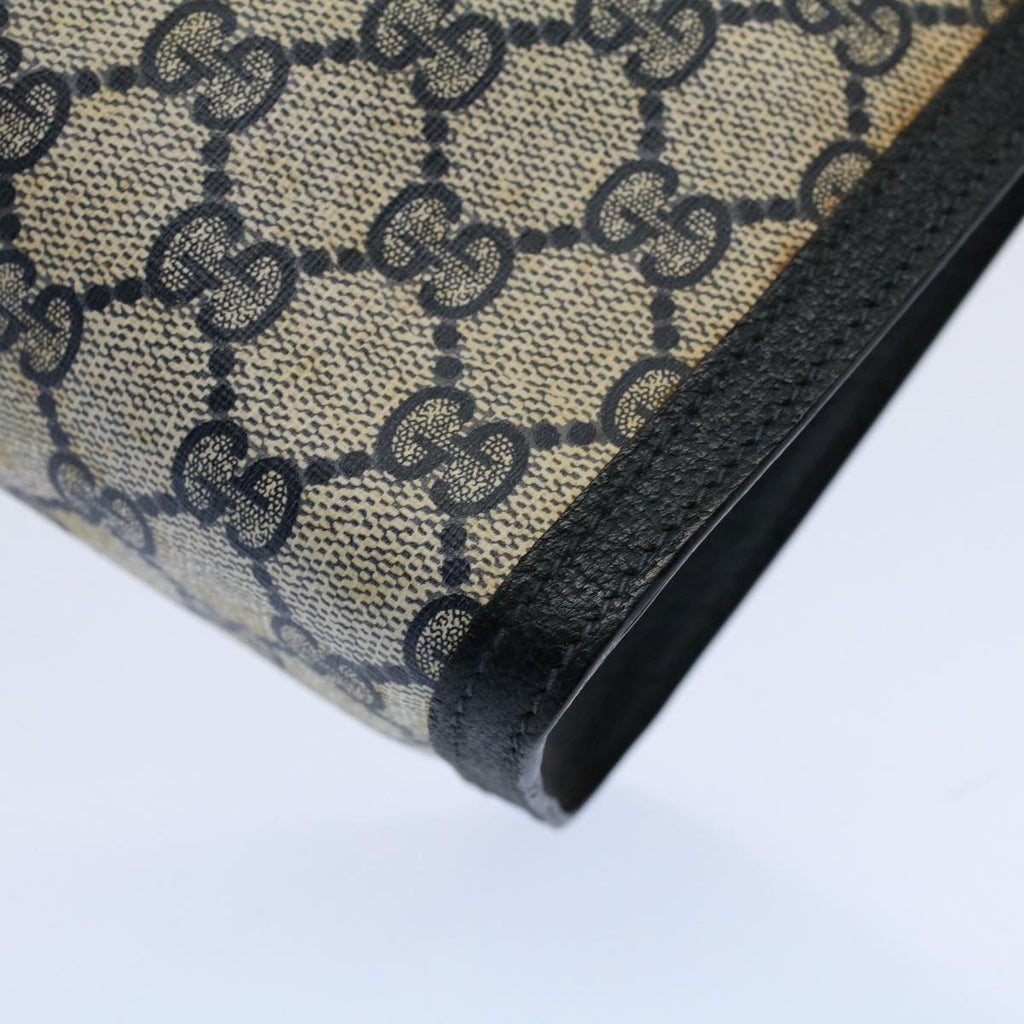GUCCI GG Supreme Sherry Line Clutch Bag Red Navy Gray 156 01 033 59620