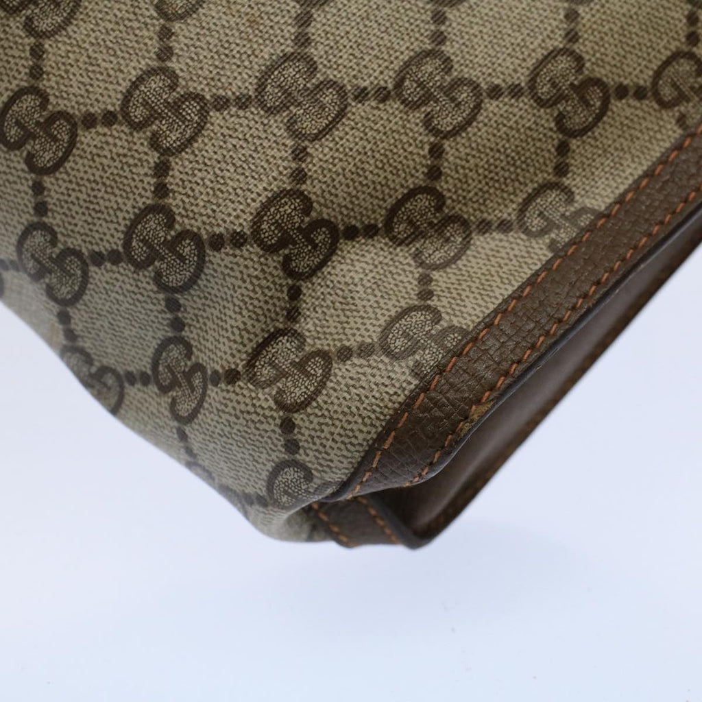 GUCCI GG Supreme Web Sherry Line Clutch Bag Beige Red Green 89 01 033 59621