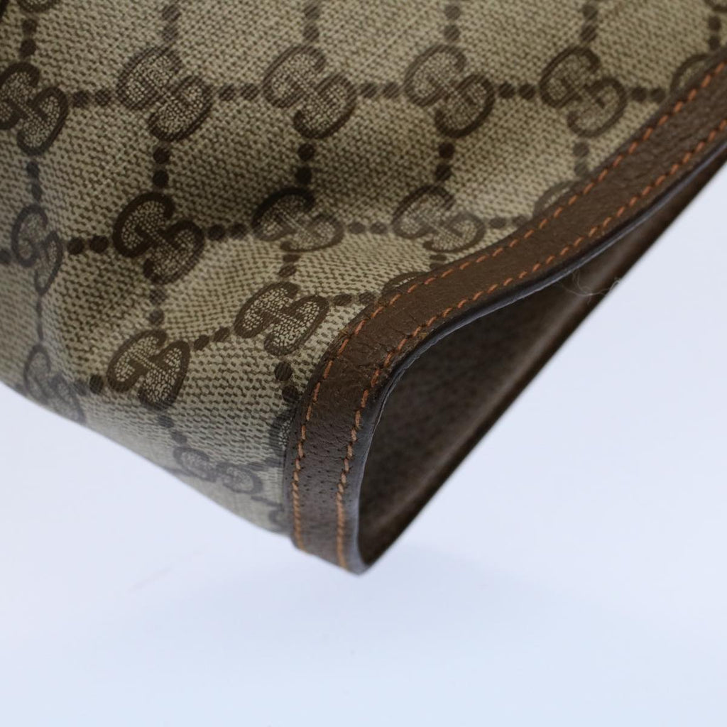 GUCCI GG Supreme Web Sherry Line Clutch Bag Beige Red Green 89 01 033 59621