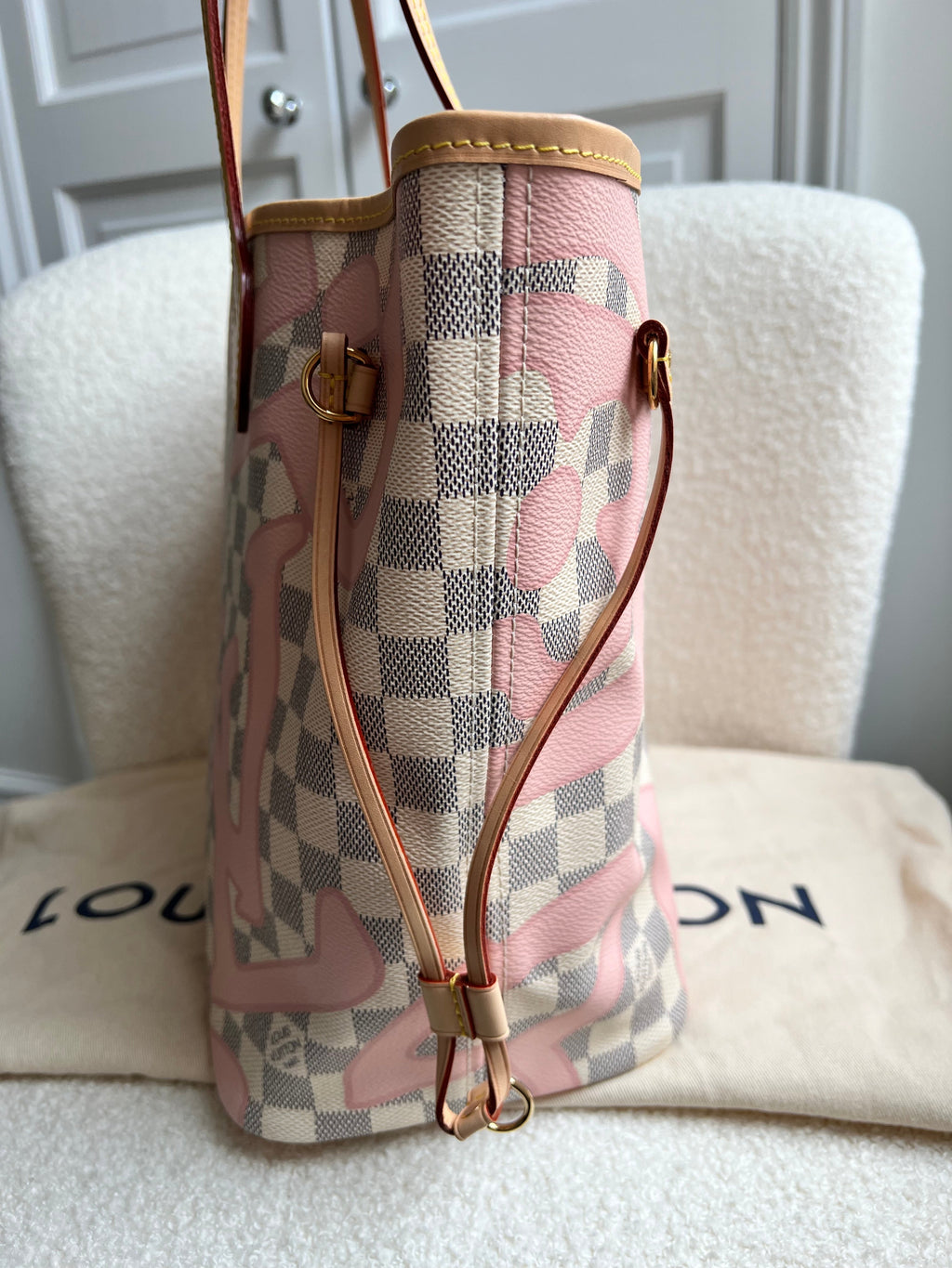Louis Vuitton Neverfull MM Tahitienne Damier Azur Limited Edition