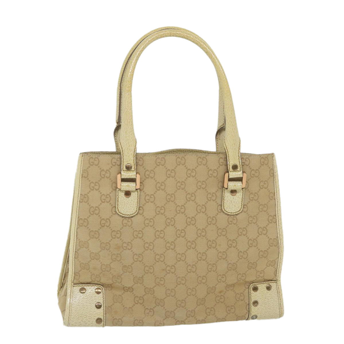 GUCCI GG Canvas Tote Bag Beige 124260 59692