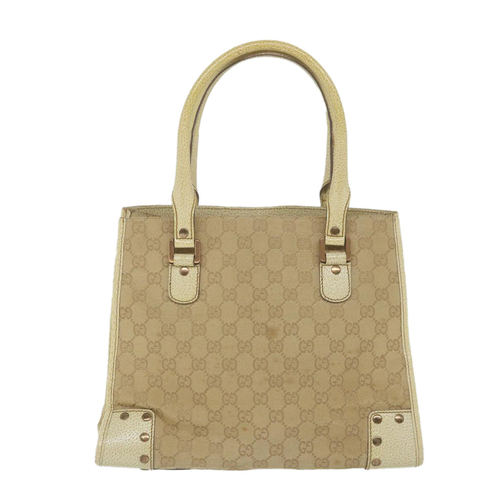 GUCCI GG Canvas Tote Bag Beige 124260 59692