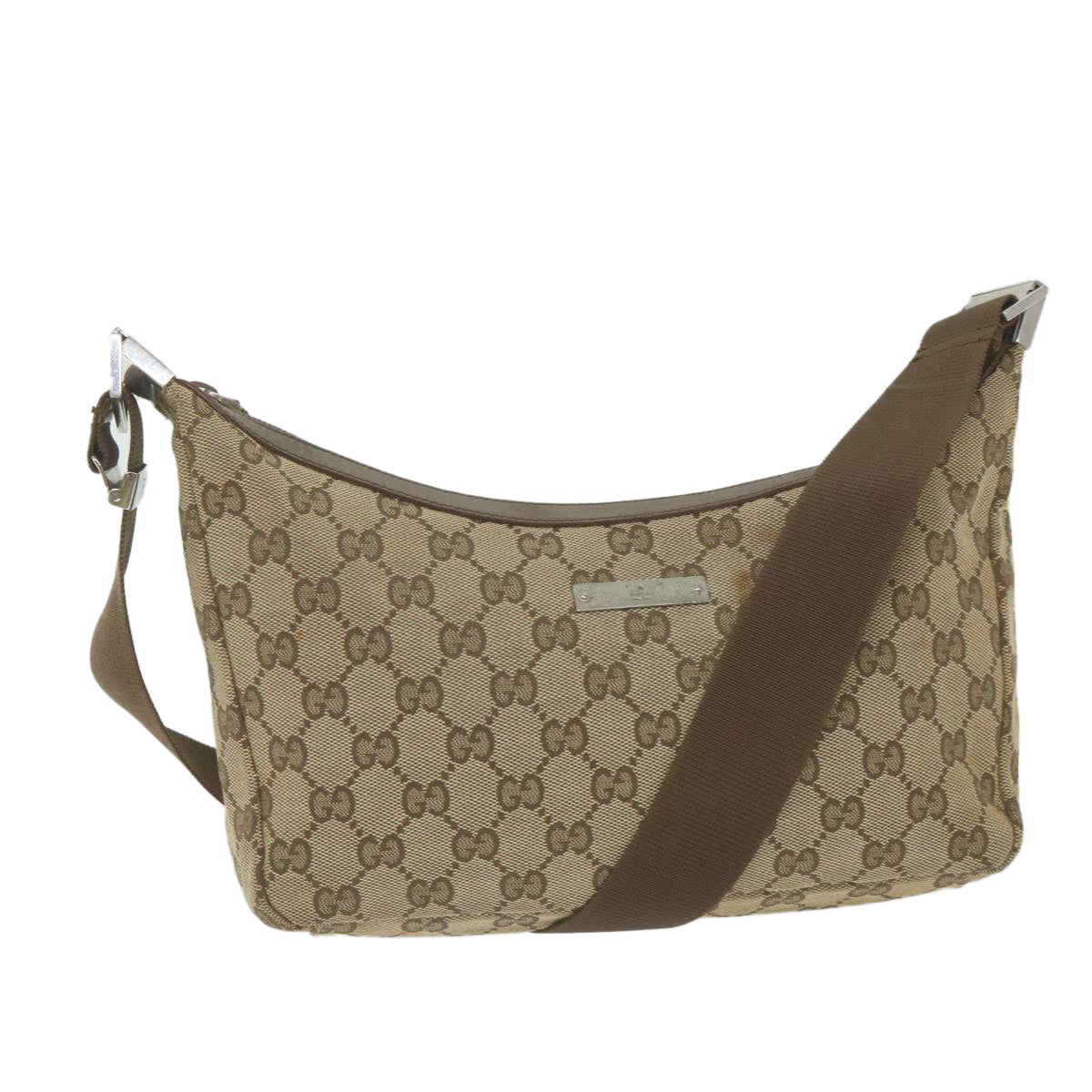 GUCCI GG Canvas Shoulder Bag Beige 019 0433 59704