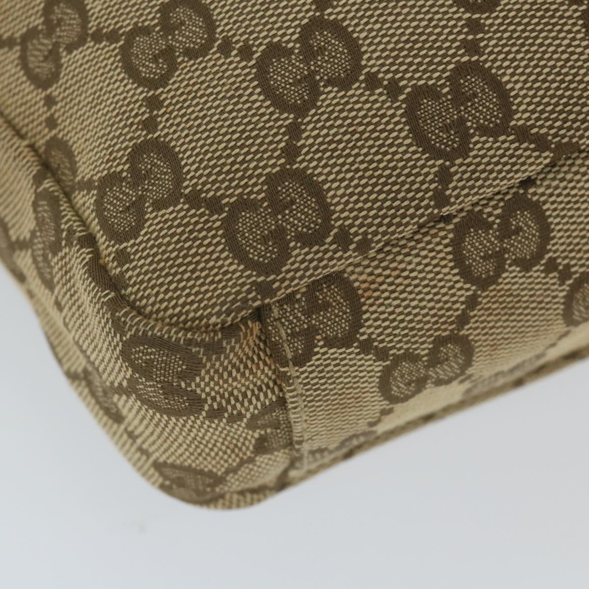 GUCCI GG Canvas Shoulder Bag Beige 019 0433 59704