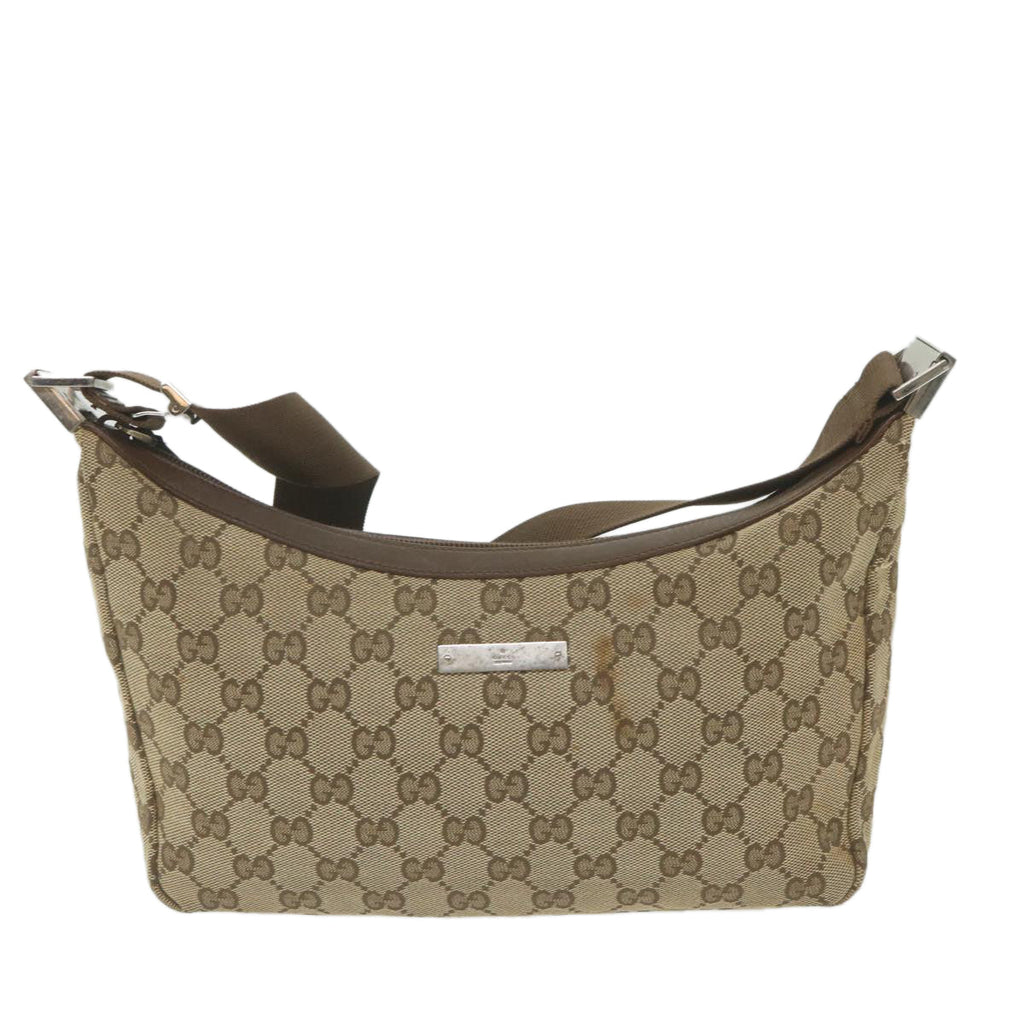 GUCCI GG Canvas Shoulder Bag Beige 019 0433 59704