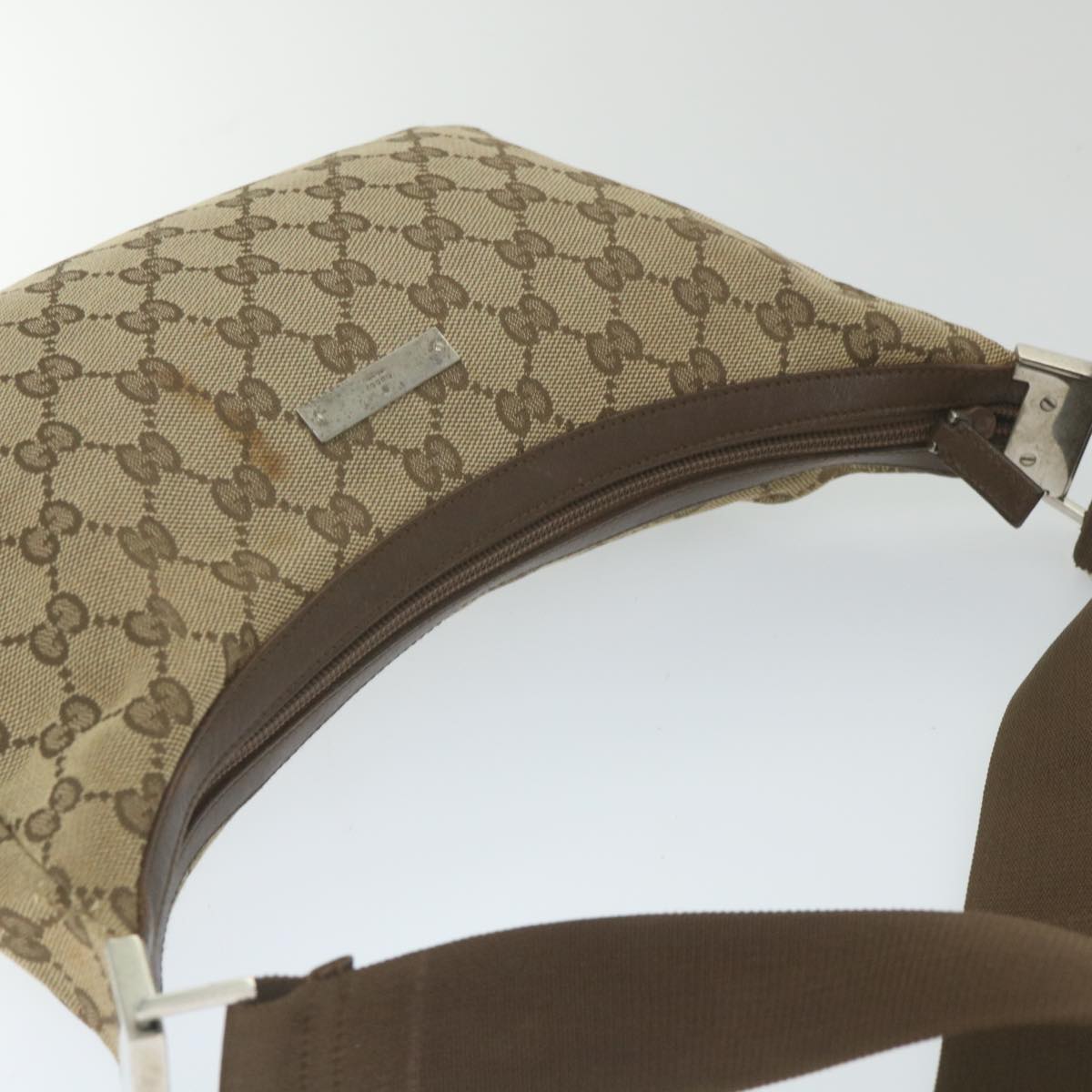 GUCCI GG Canvas Shoulder Bag Beige 019 0433 59704