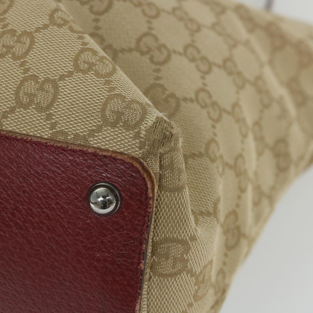 GUCCI GG Canvas Tote Bag Beige 120838 59708