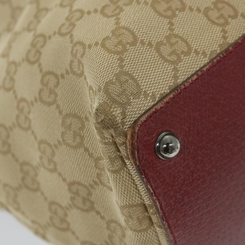 GUCCI GG Canvas Tote Bag Beige 120838 59708