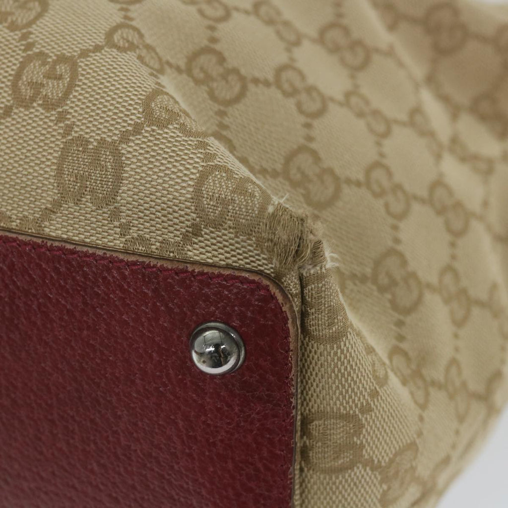 GUCCI GG Canvas Tote Bag Beige 120838 59708