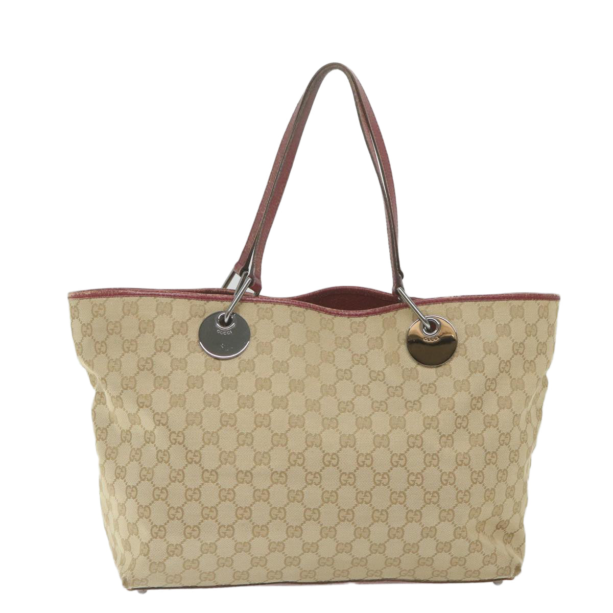 GUCCI GG Canvas Tote Bag Beige 120838 59708