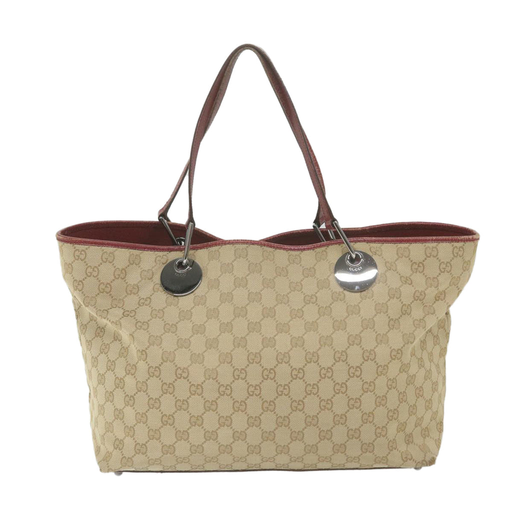 GUCCI GG Canvas Tote Bag Beige 120838 59708