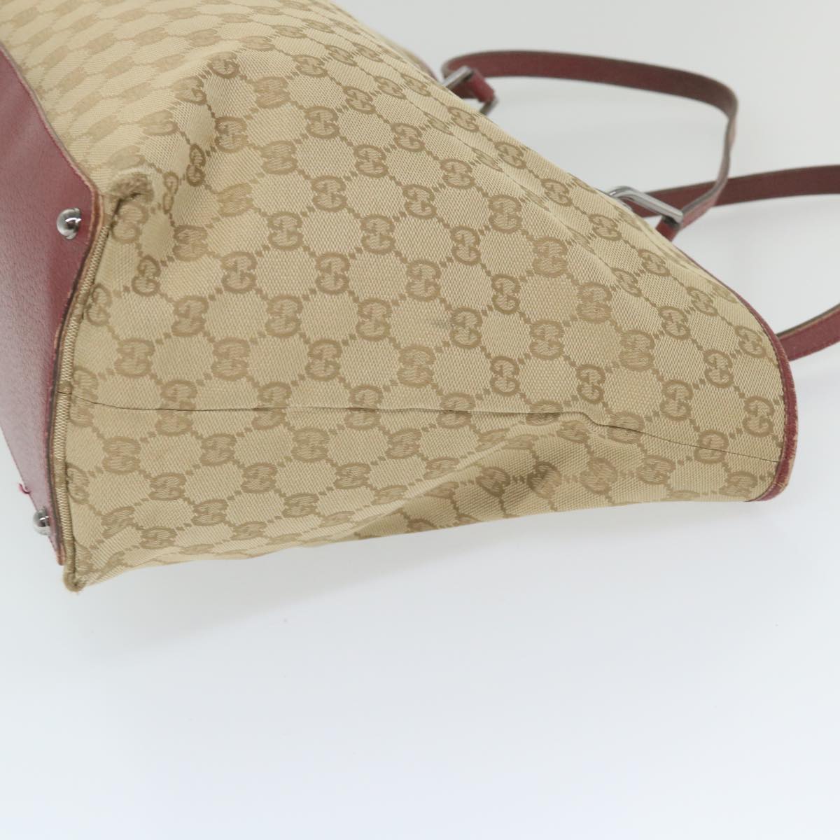 GUCCI GG Canvas Tote Bag Beige 120838 59708