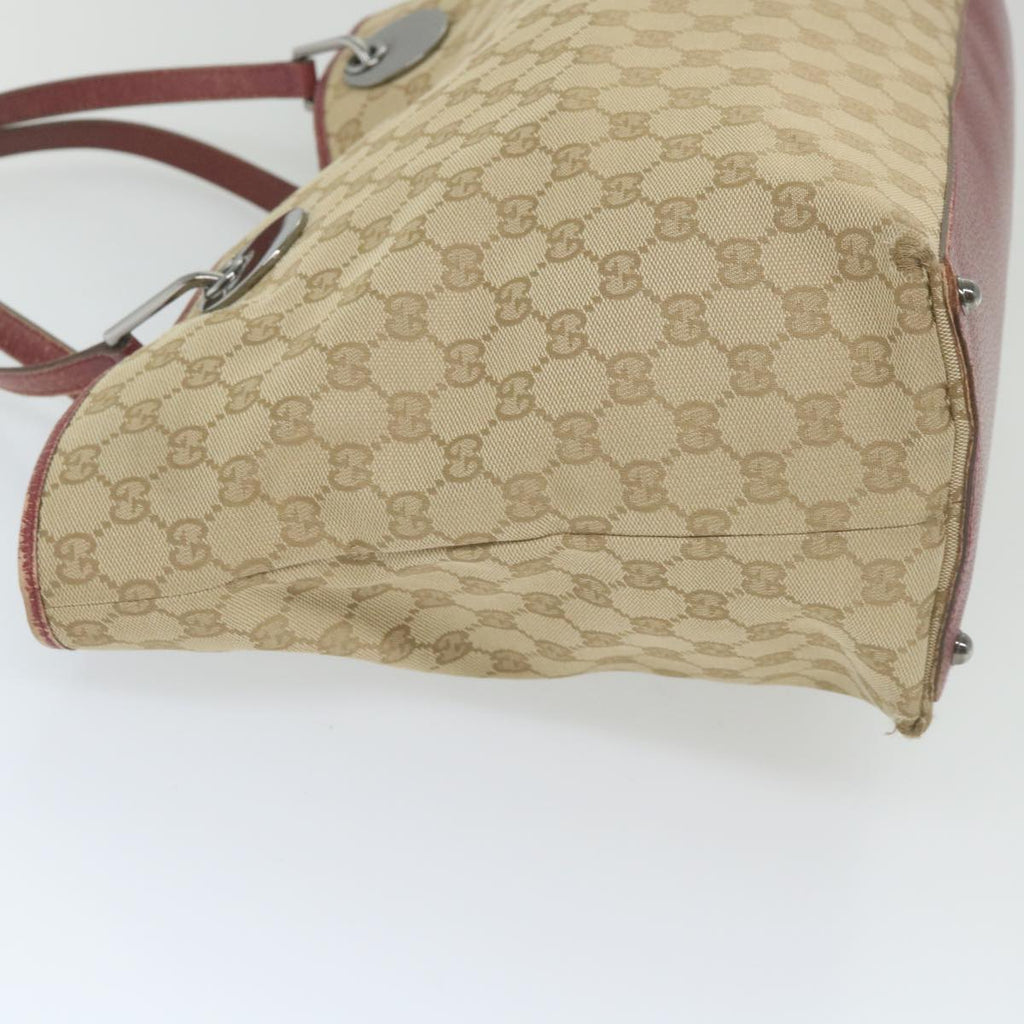GUCCI GG Canvas Tote Bag Beige 120838 59708