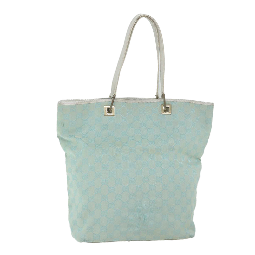 GUCCI GG Canvas Tote Bag Light Blue 0021098 59713
